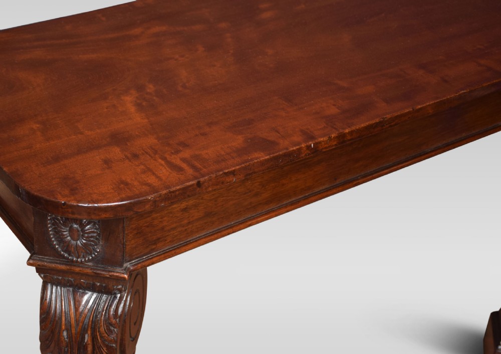 Pair of mahogany console tables View VII