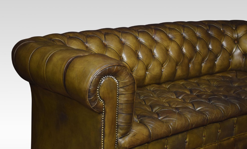 Leather deep buttoned chesterfield View III