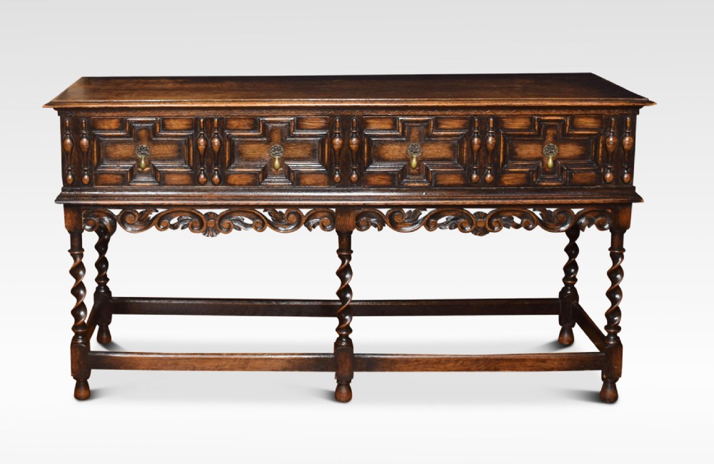 Oak sideboard of Jacobean design
