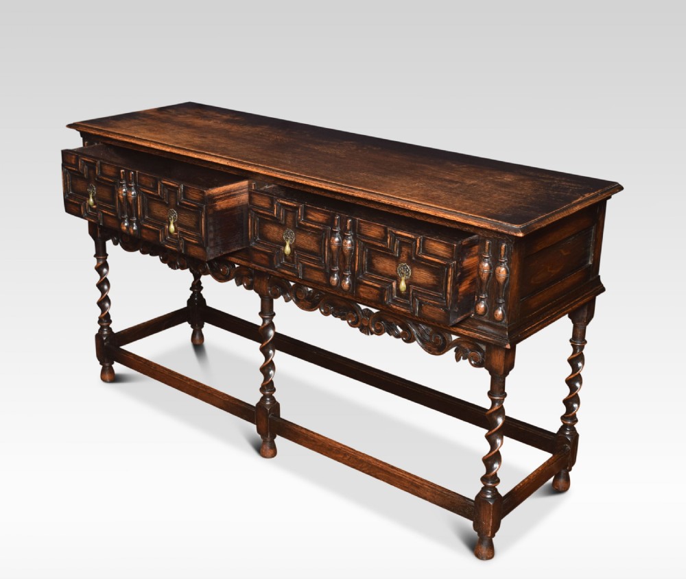 Oak sideboard of Jacobean design View III