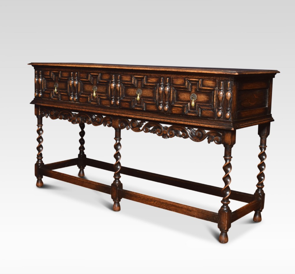 Oak sideboard of Jacobean design View IV