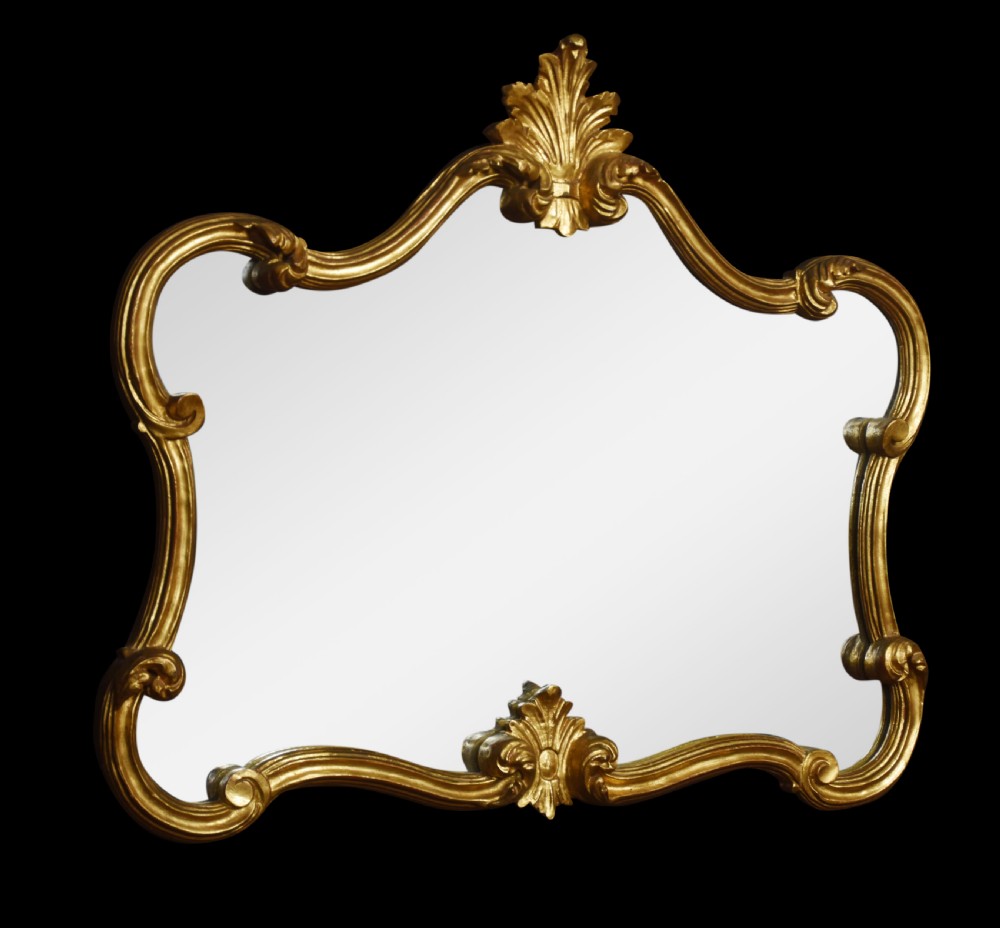 Rococo revival gilt wall mirror View IV