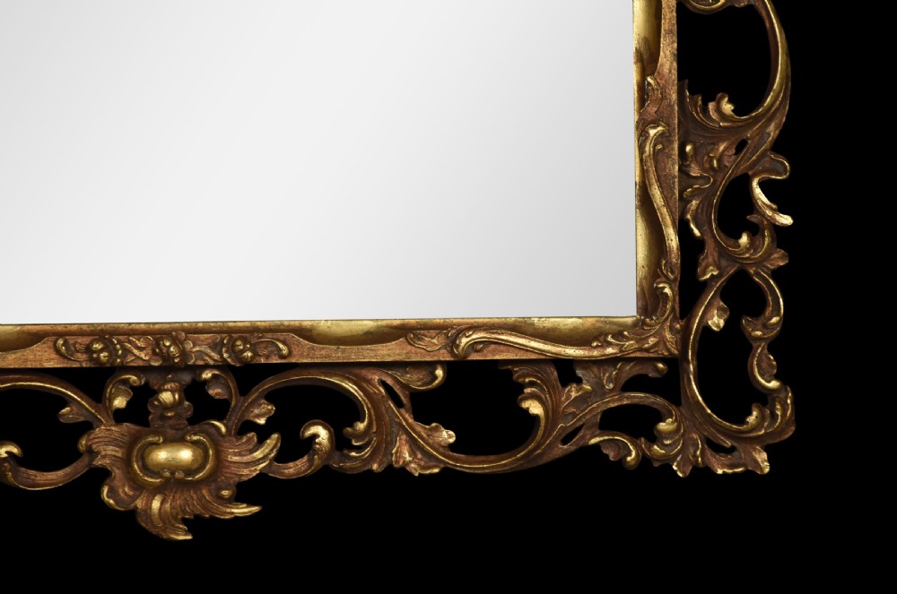 Florentine framed wall mirror View II