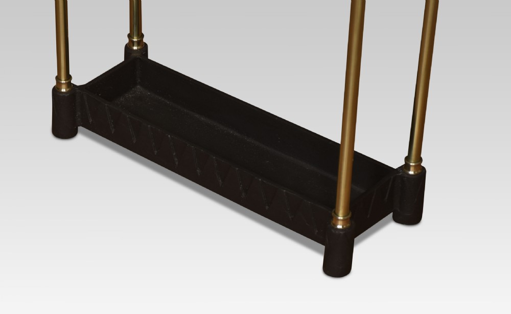 19th century brass umbrella stand View IV
