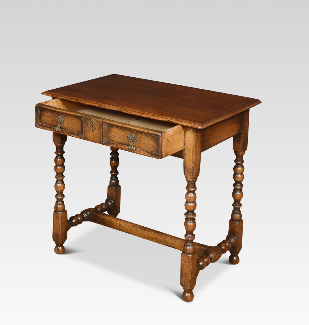 Pair of 17th Century style oak side tables View IV