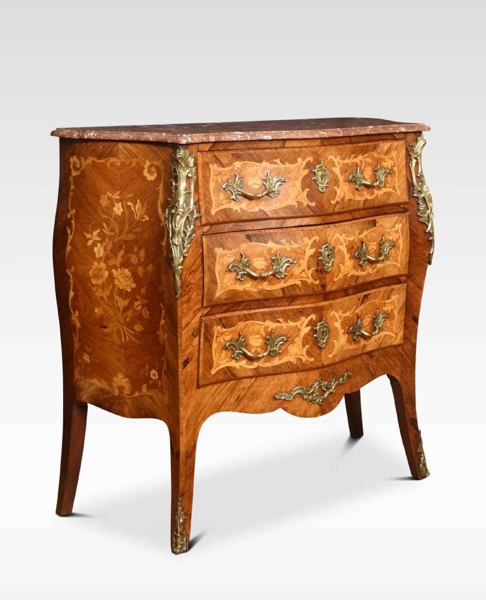 Large Kingwood and marquetry commode