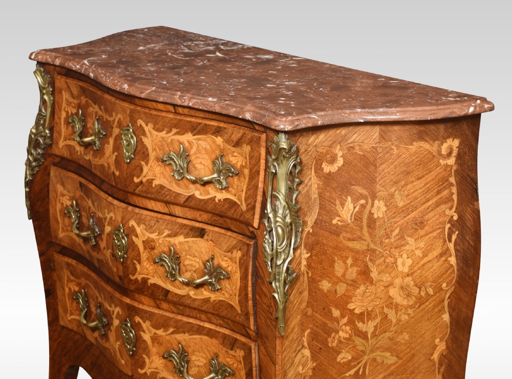 Large Kingwood and marquetry commode View VIII