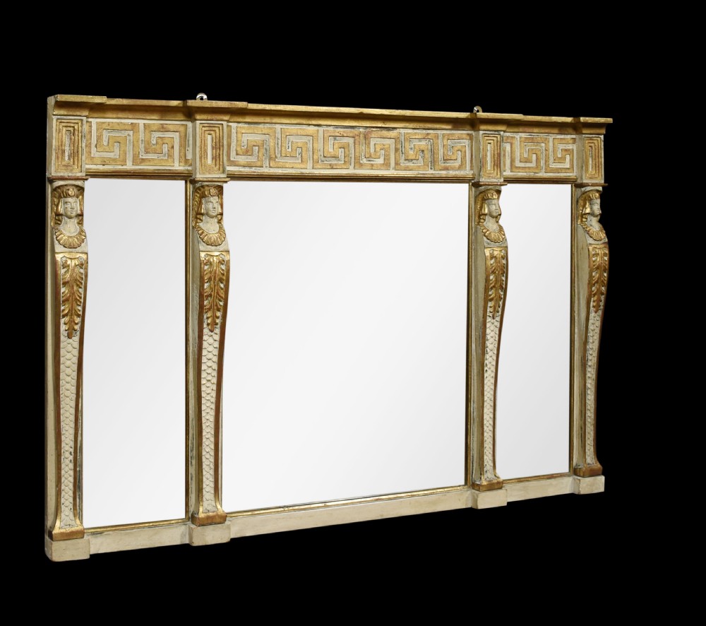 19th century Empire style overmantel mirror View II