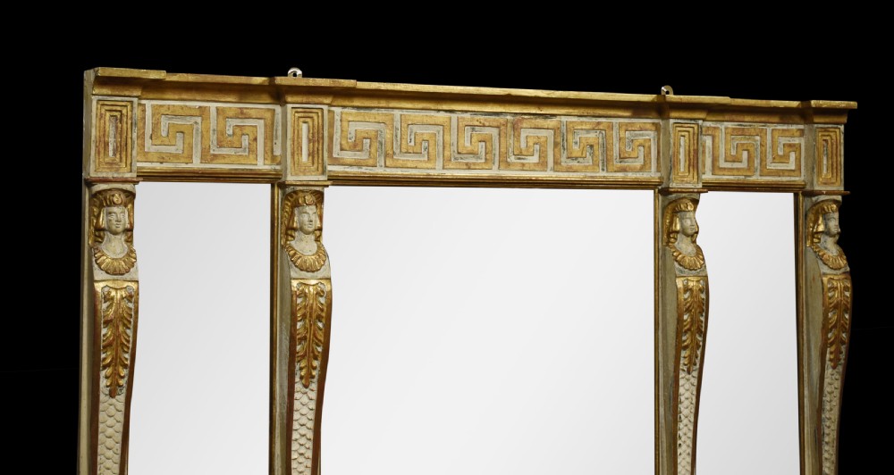 19th century Empire style overmantel mirror View III
