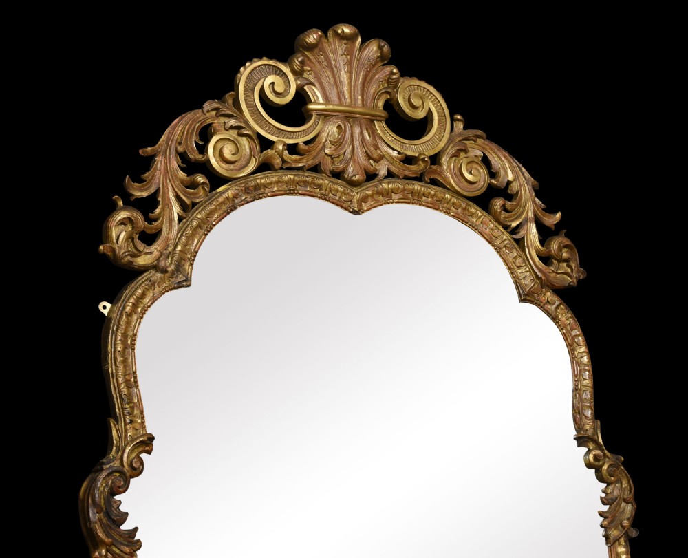 Large Rococo Revival giltwood mirror View III