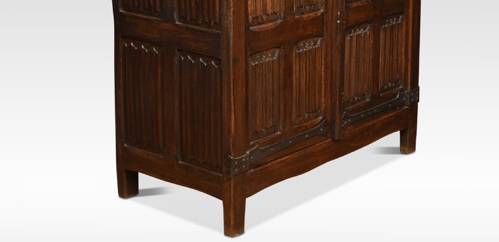 Gothic revival oak wardrobe View IV