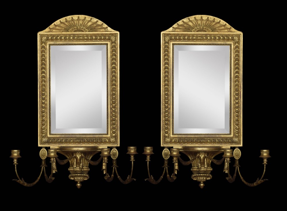 Pair Of Girandole Mirrors