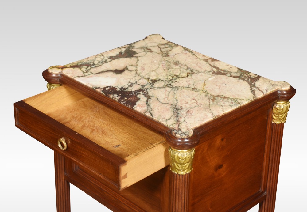Pair of French Empire style nightstands View III