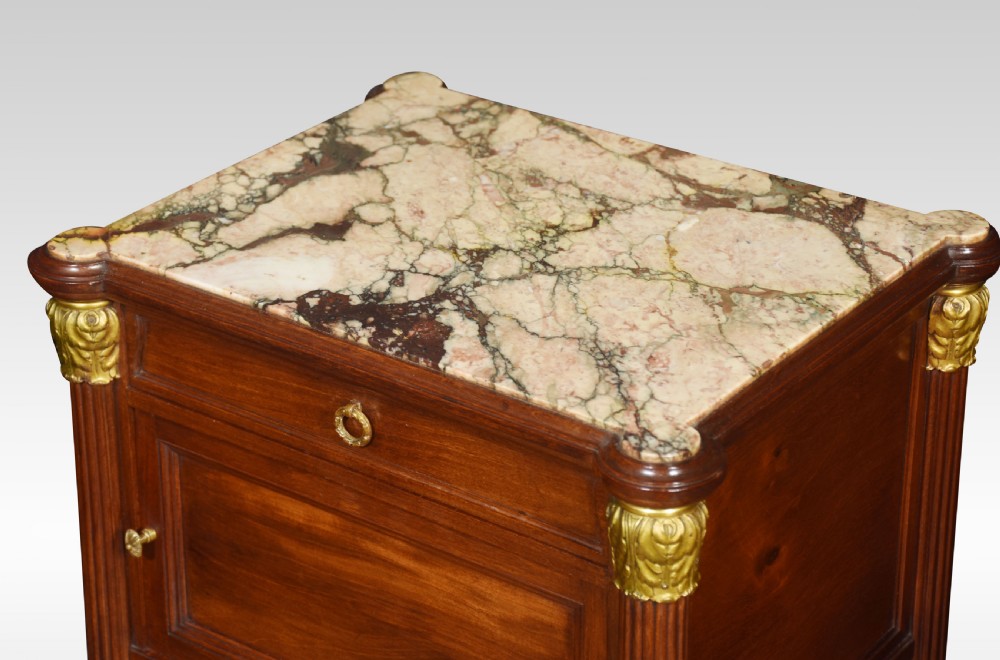 Pair of French Empire style nightstands View IV