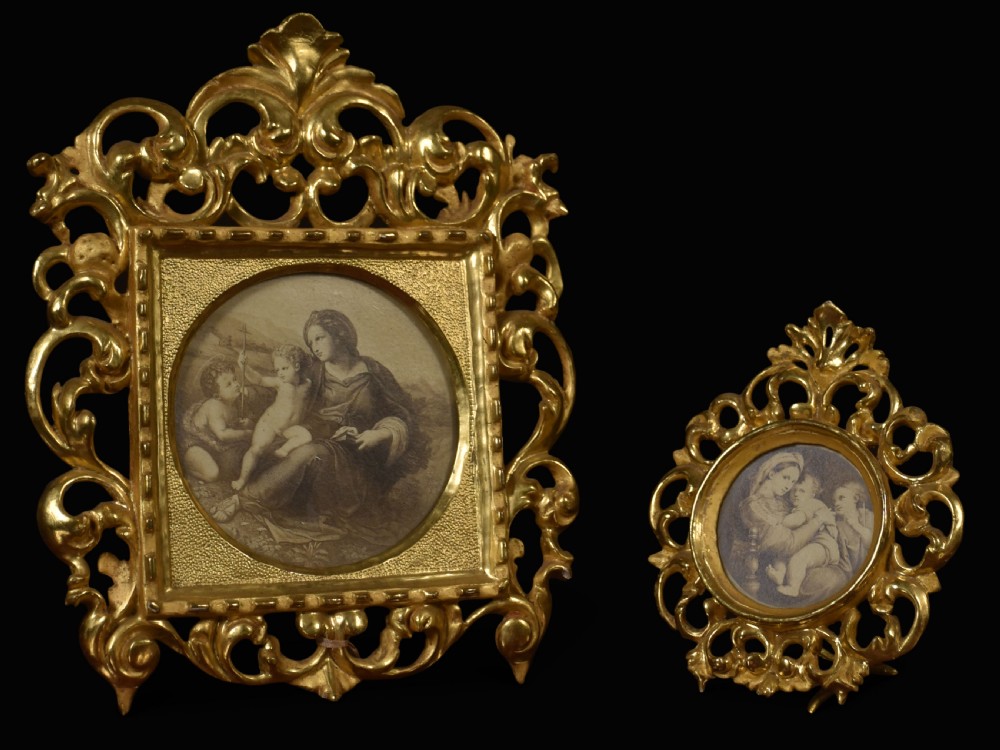 Renaissance revival Italian miniature pictures