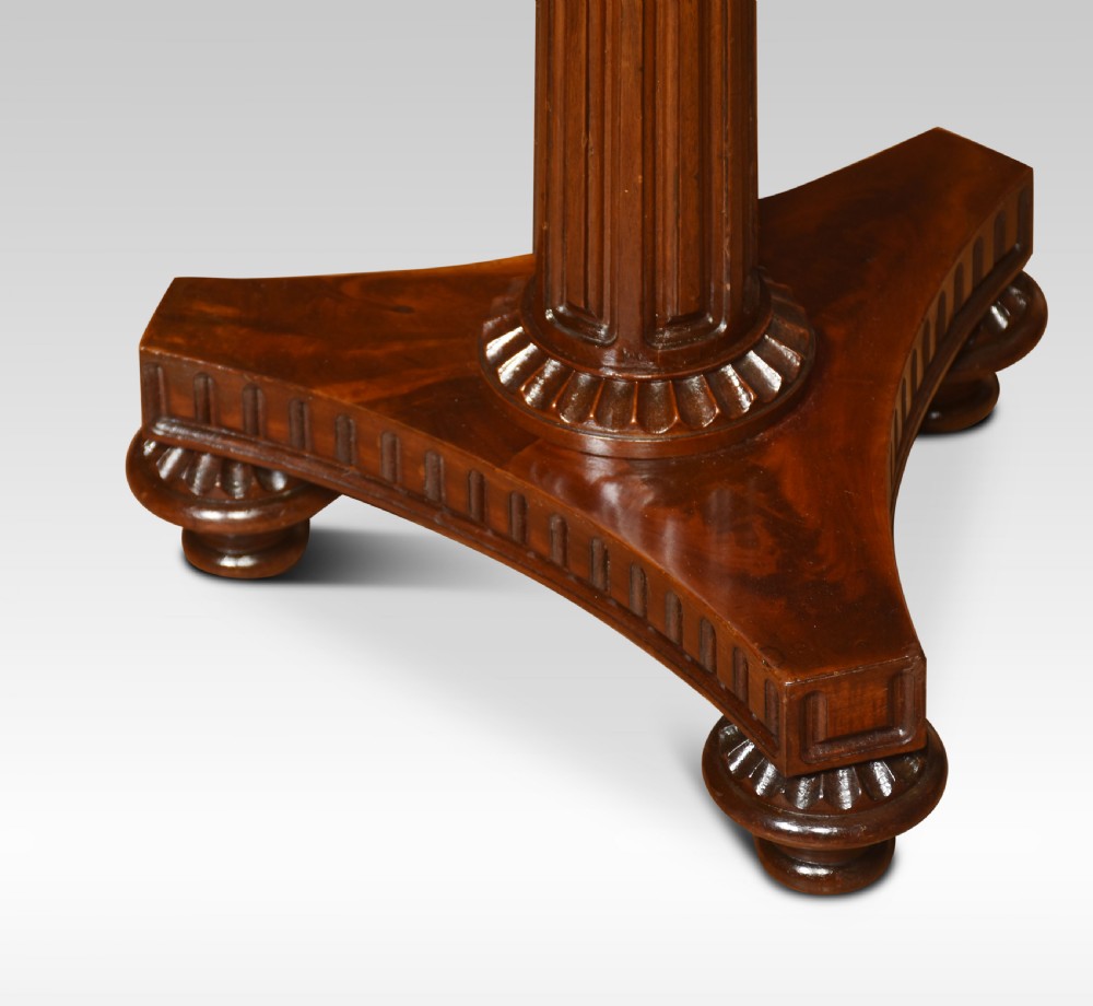 Mahogany pedestal table View V