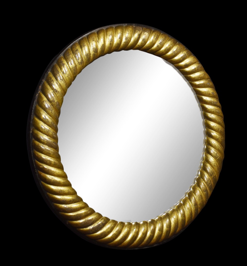 Circular Gilded Wall Mirror View III