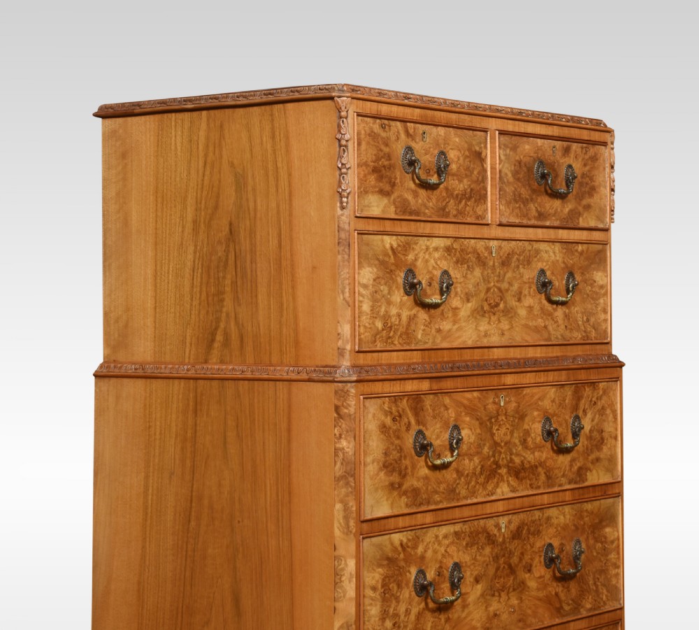 Tall walnut chest of drawers View VII