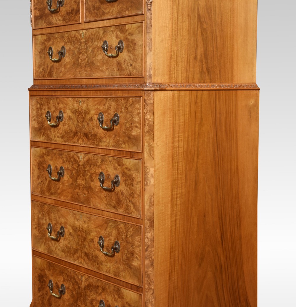 Tall walnut chest of drawers View IX