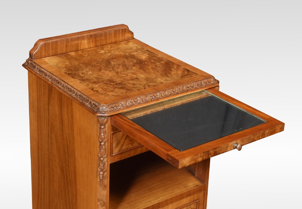 Pair of walnut bedside cabinets View III