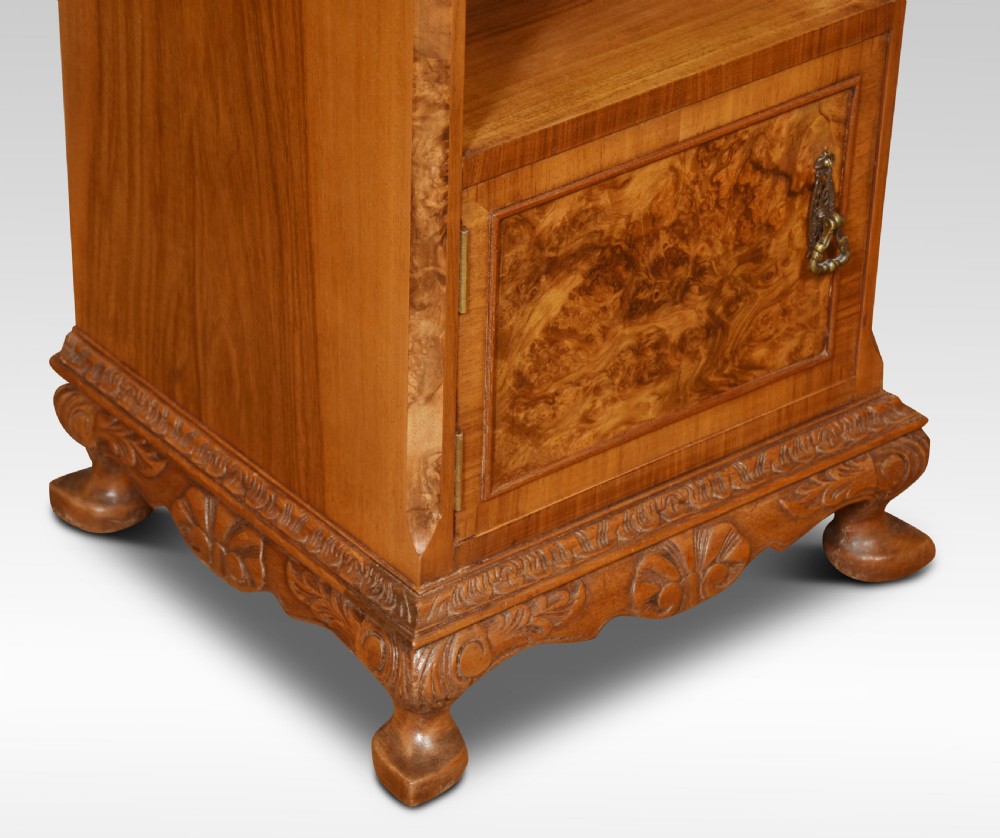 Pair of walnut bedside cabinets View IV
