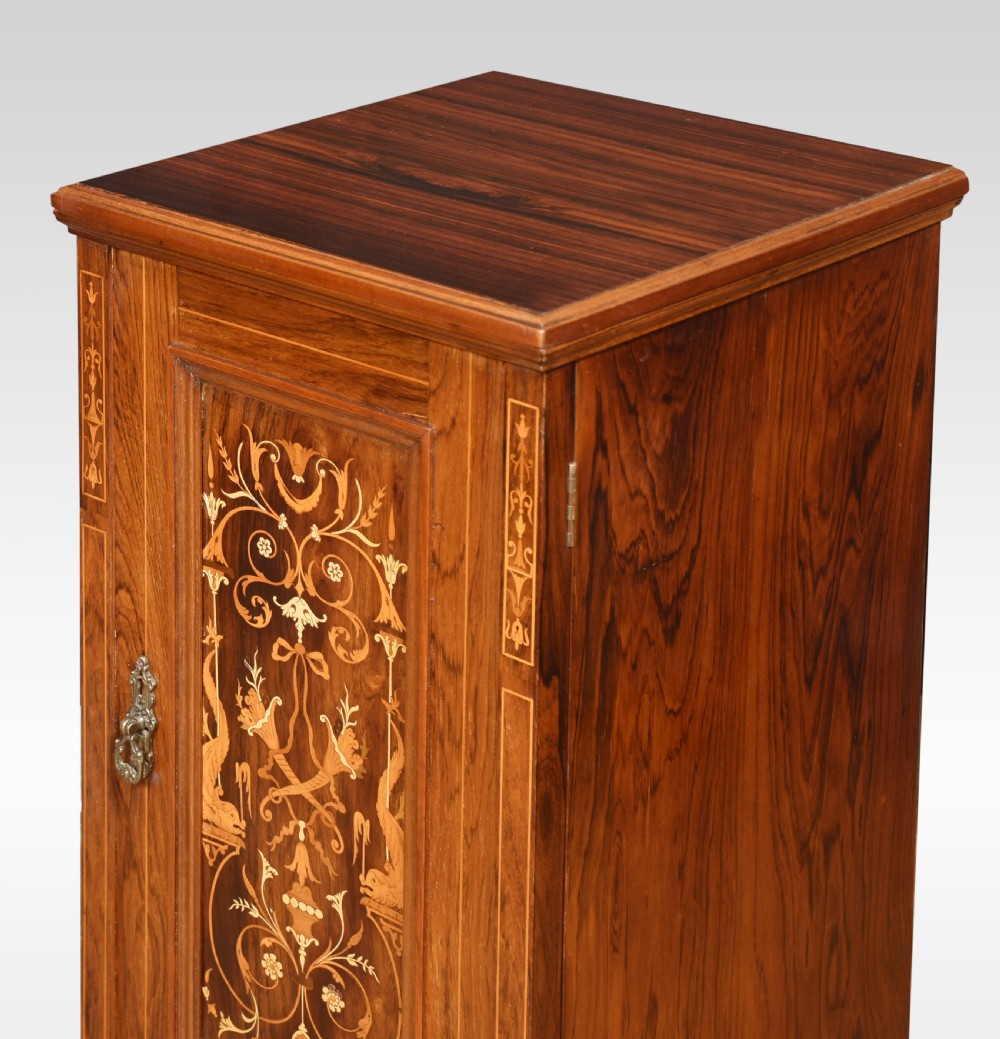Pair of rosewood bedside cabinets View II