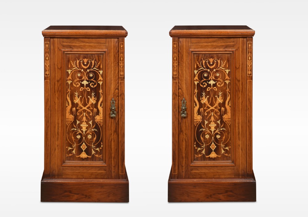 Pair of rosewood bedside cabinets View VI