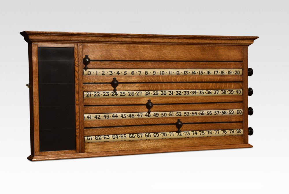  oak billiard scoreboard View IV