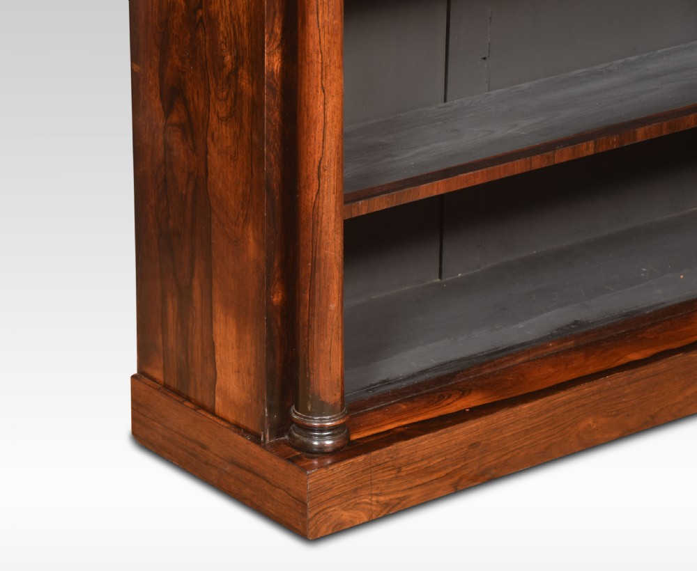 Regency rosewood open bookcase View VI