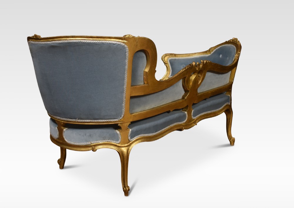 Giltwood chaise lounge View VIII