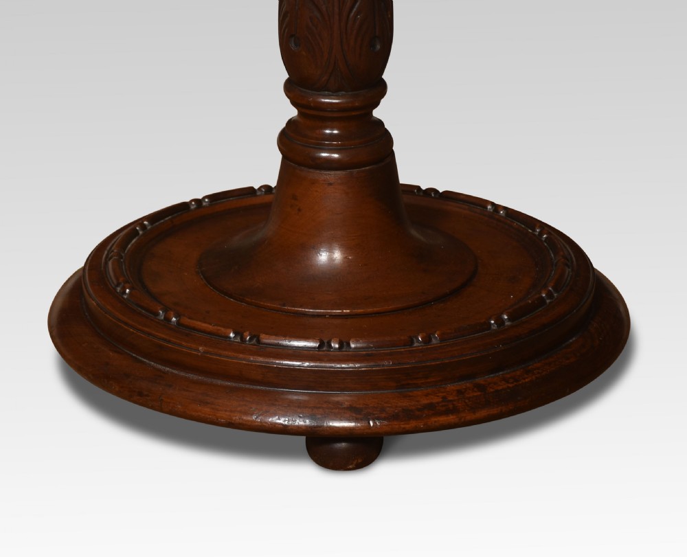 Carved mahogany standard lamp View IV