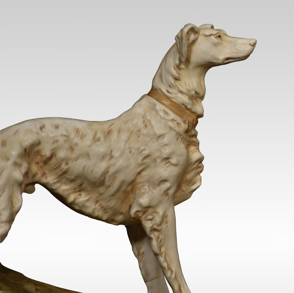 Royal Dux model of a Borzoi dog View V