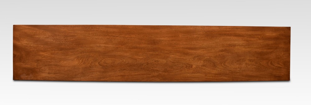 Large walnut dwarf open bookcase View VI