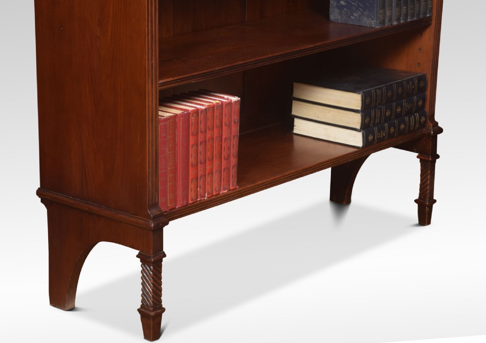 Large Carved Open Bookcase View IV