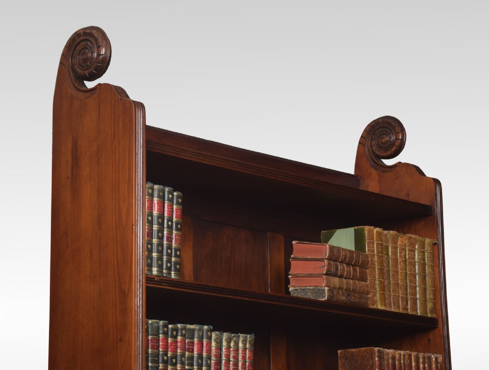 Large Carved Open Bookcase View VII