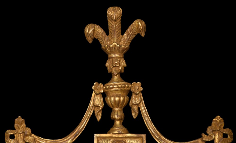 Carved giltwood wall mirror View II