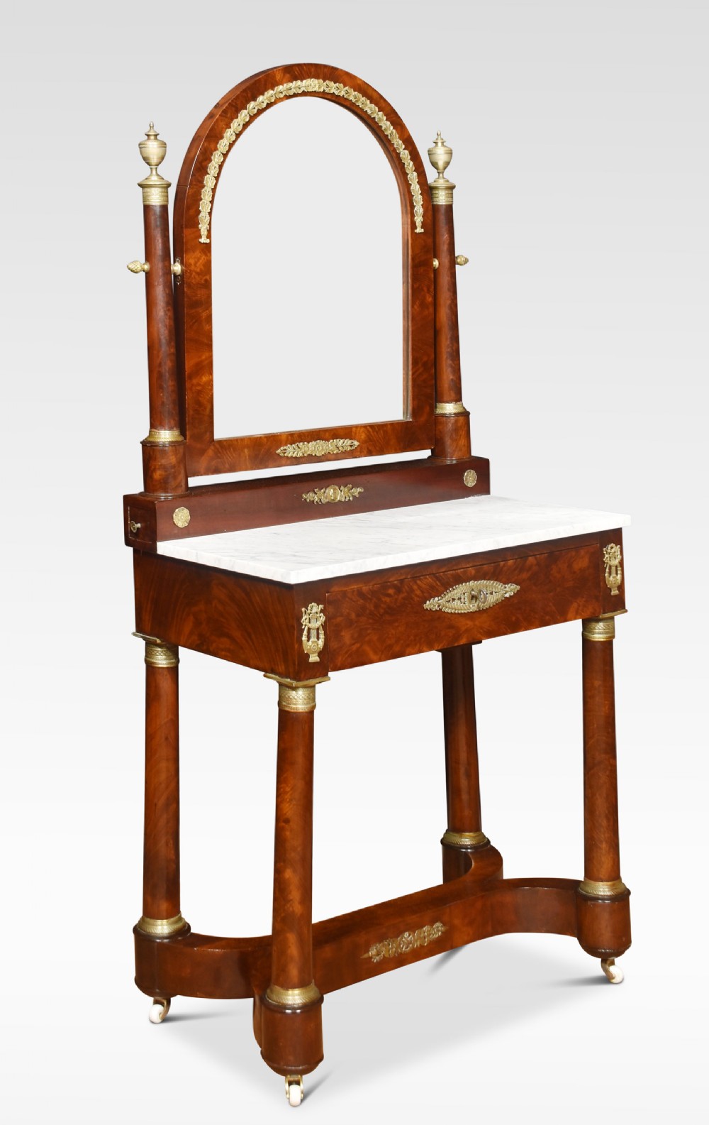 French ormolu mounted Empire dressing table