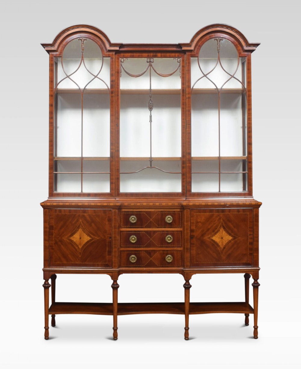 Mahogany Inlaid Display Cabinet