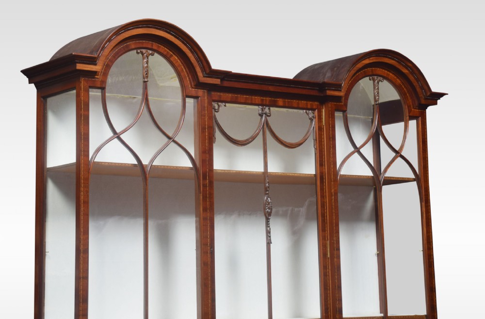 Mahogany Inlaid Display Cabinet View VII