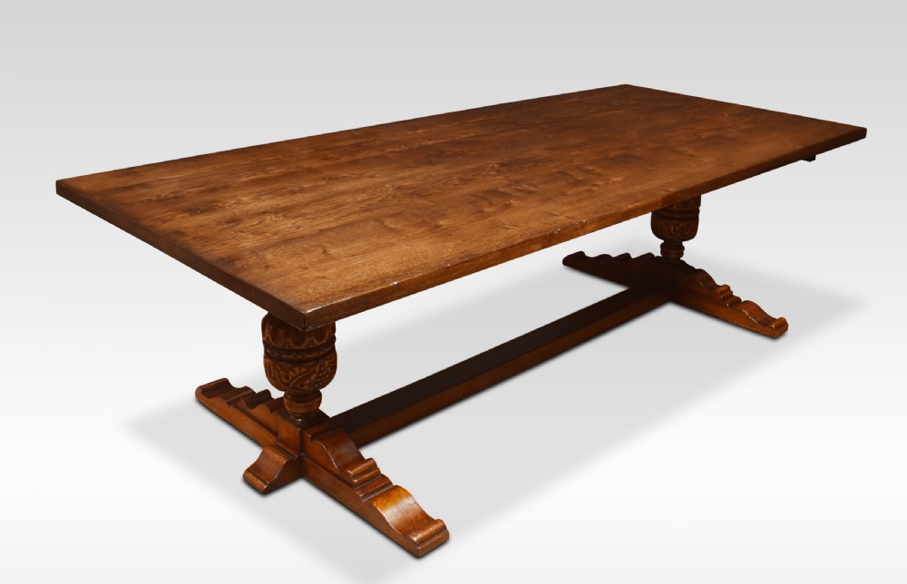 Very large Oak refectory table