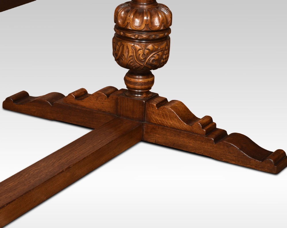 Very large Oak refectory table View IV
