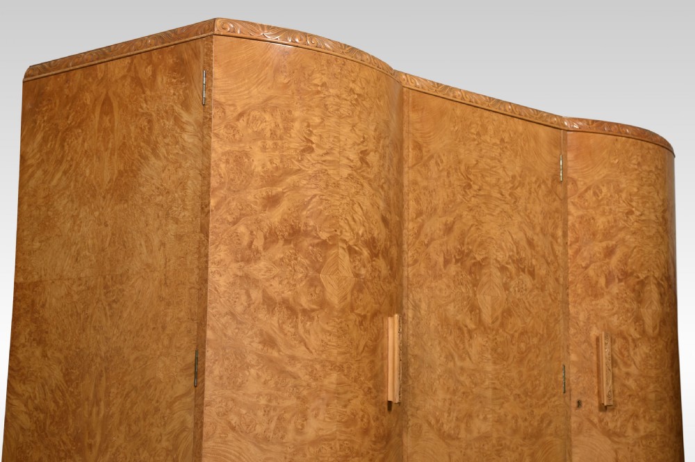 Walnut three door compactum wardrobe View VI