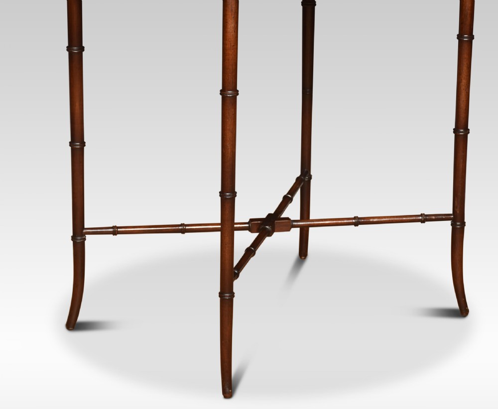 George III style mahogany occasional table View V