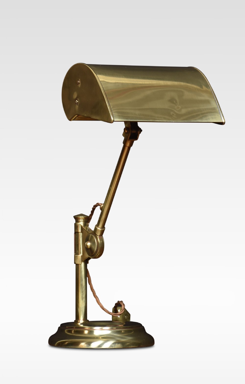 Bankers brass desk lamp