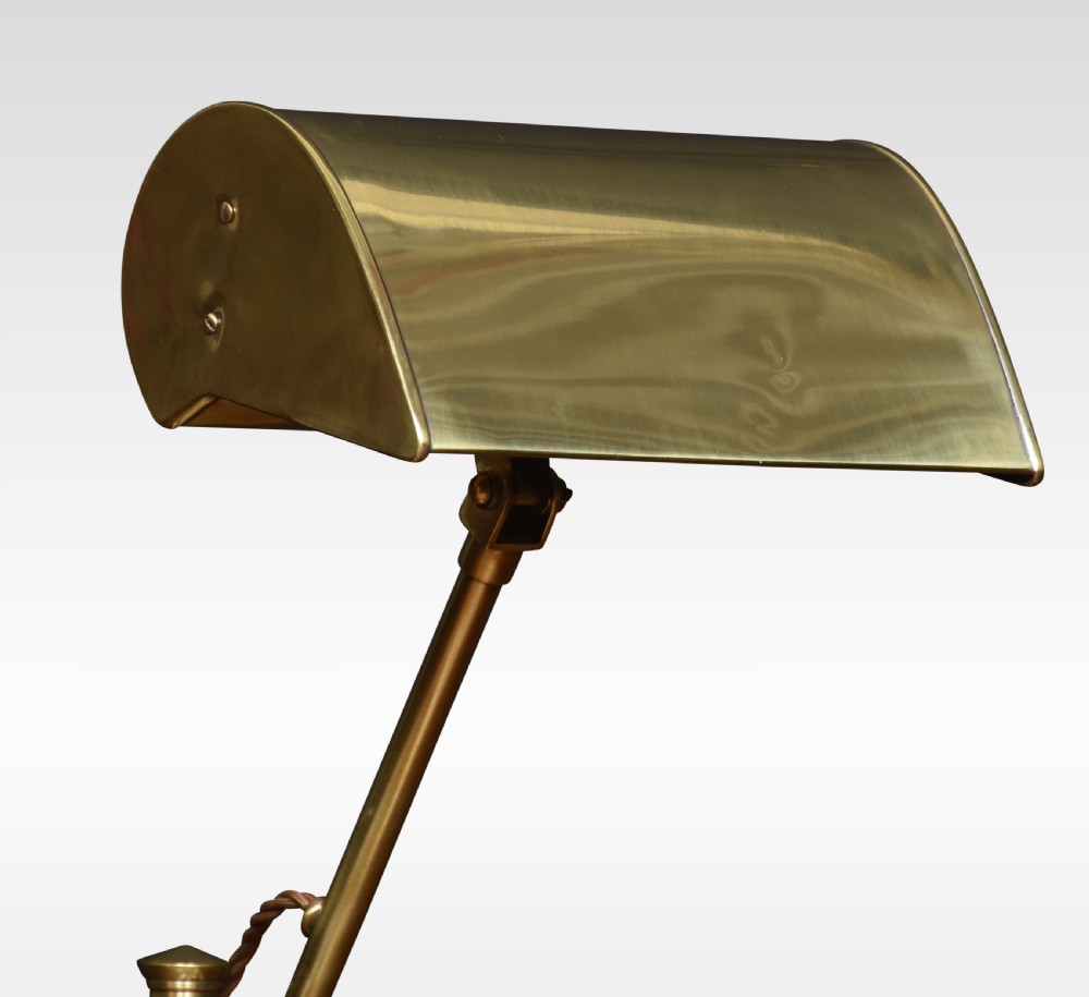 Bankers brass desk lamp View II