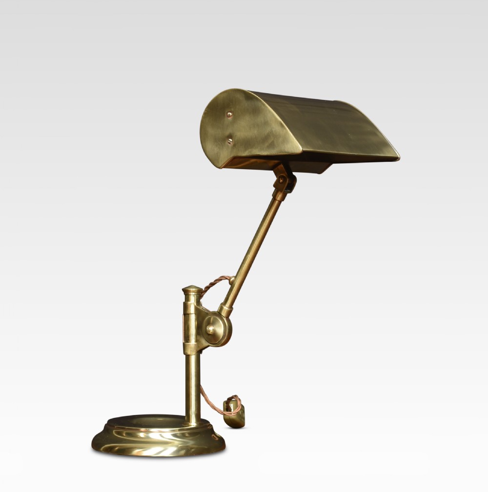 Bankers brass desk lamp View V