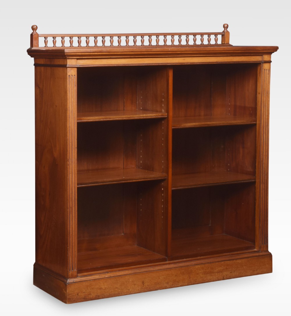Mahogany Open Bookcase