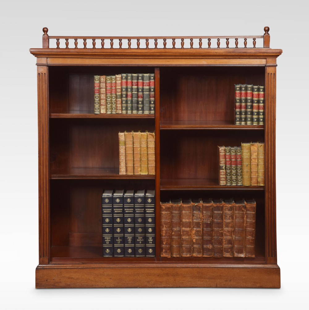 Mahogany Open Bookcase View III