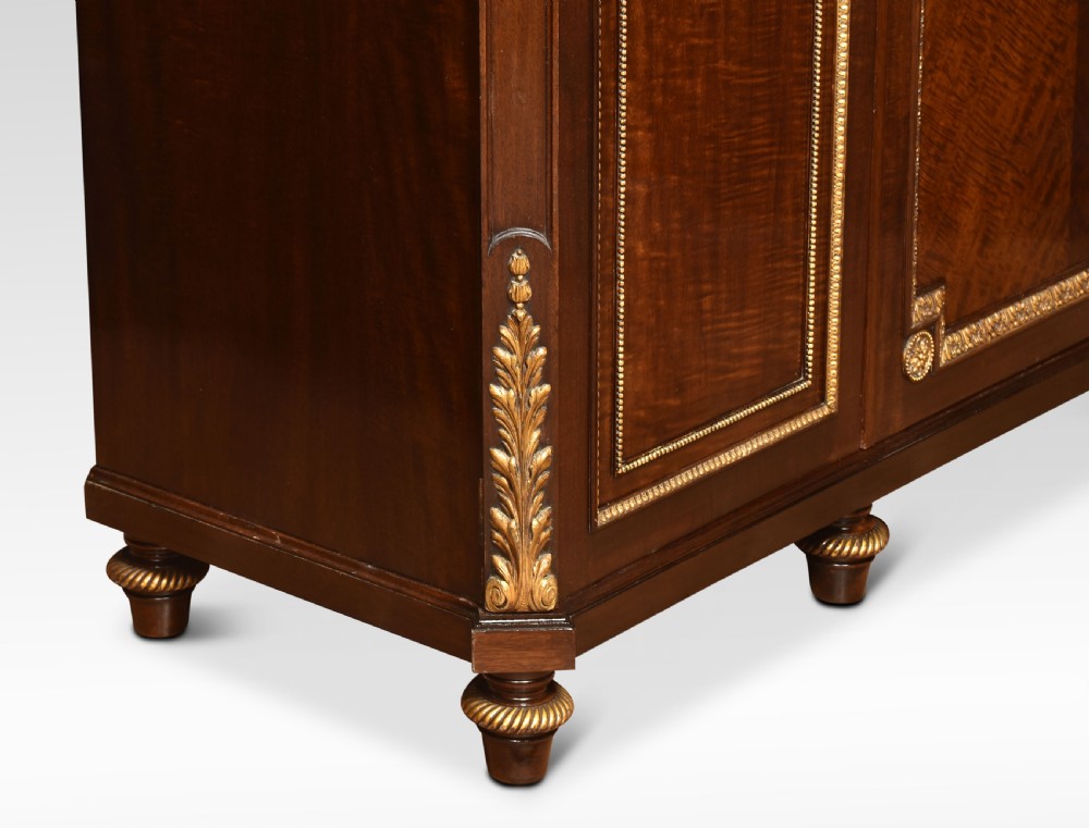 Mahogany three-door compactum wardrobe View IV