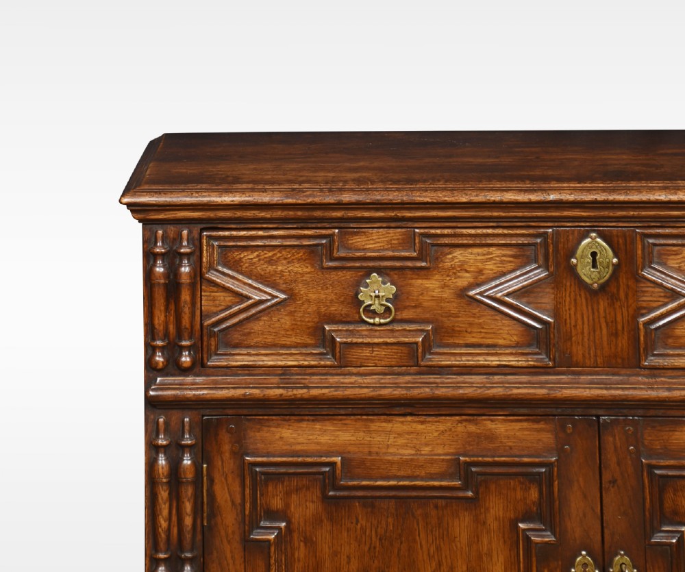 Jacobean style carved oak cabinet View VII